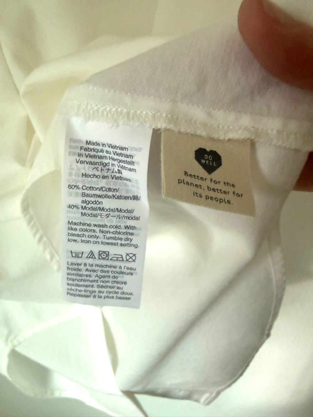 Madewell Courier Button-Back Blouse in pure white - small - like new - Picture 10 of 10